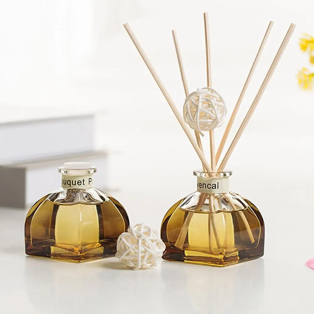 Aroma Oil Diffuser Aromatherapy Essential Oil Home Reed Diffuser Sticks Multi Fragrance Air Freshener Home Bedroom Lavender Jasmine Lemon