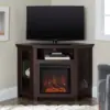 Alcott Classic Glass Door Fireplace Corner Entertainment Center TV Stand for TVs Up To 55 Inches 48 Inch Espresso 4
