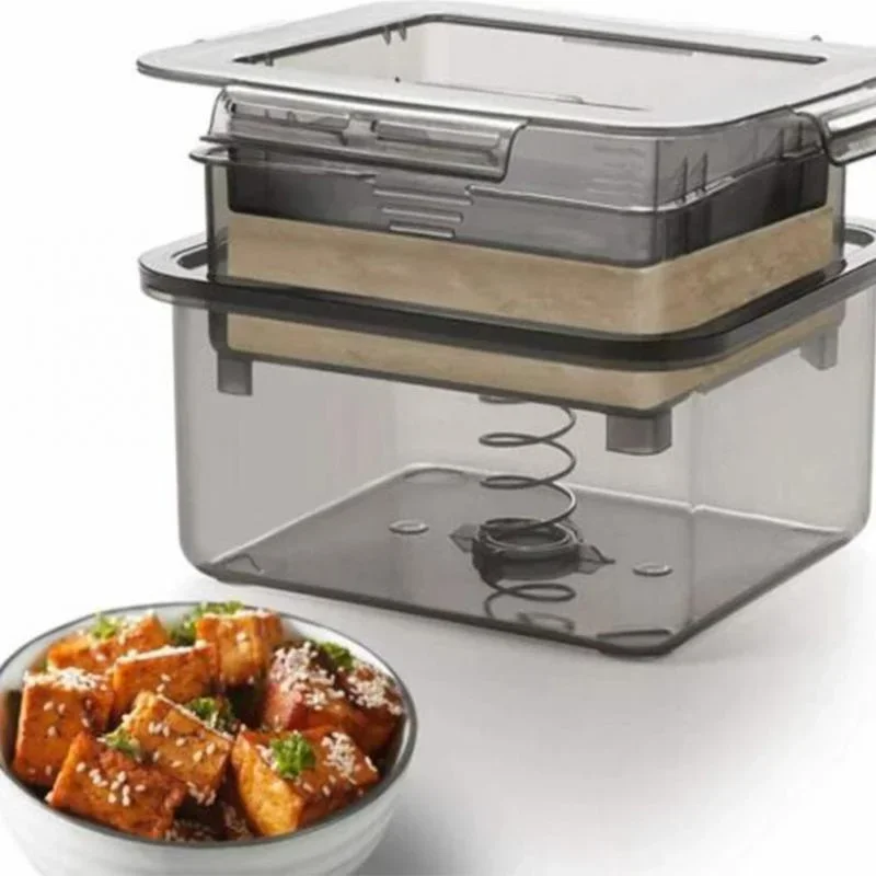 Tofu Press 3-Layer Tofu Drainer Making Mold Built-in Drainage Water Removing Tool Dishwasher Safe Home Kitchen Cooking Camping kitchen utensils tofu mold