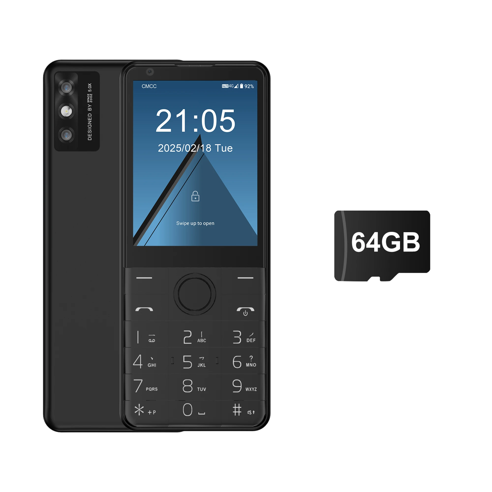 black N 64GB TF card