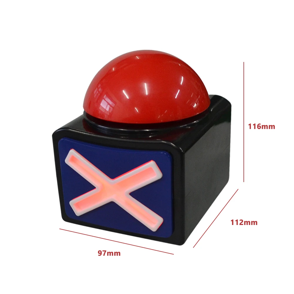 Game Answer Buzzer Alarm Button With Sound Light Trivia Quiz Got Talent Show Buzzer Answer Button Competition Responder Alerter
