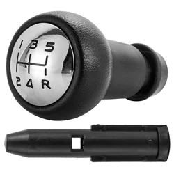Premium 5 - Speed Car Gear Shift Knob Lever Handle - High - Quality Automotive Accessory (Knob And Adapter)