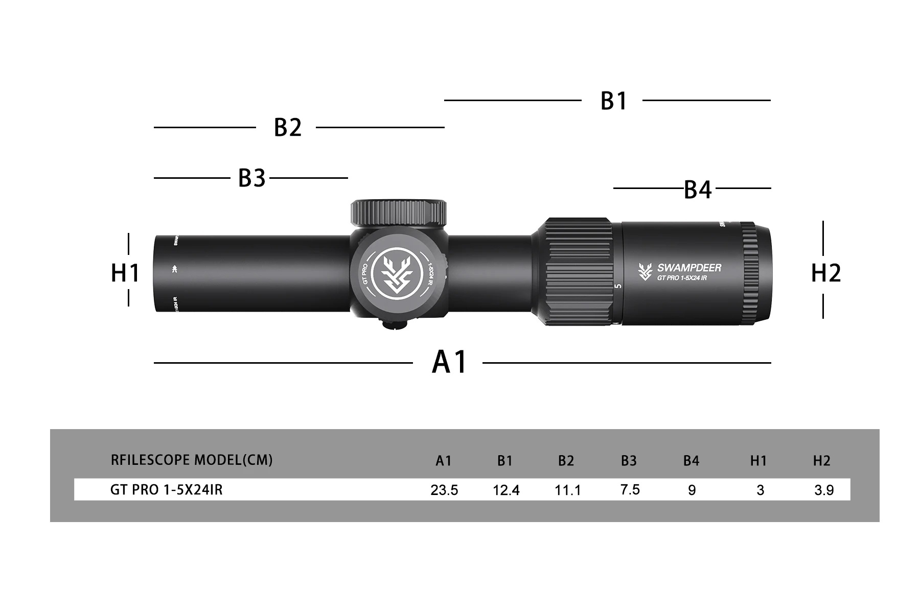 SwampDeer GT PRO 1-5x24 1-5倍LPVO スコープ SwampDeer GT PRO 1-5x24 1-5倍LPVO スコープ