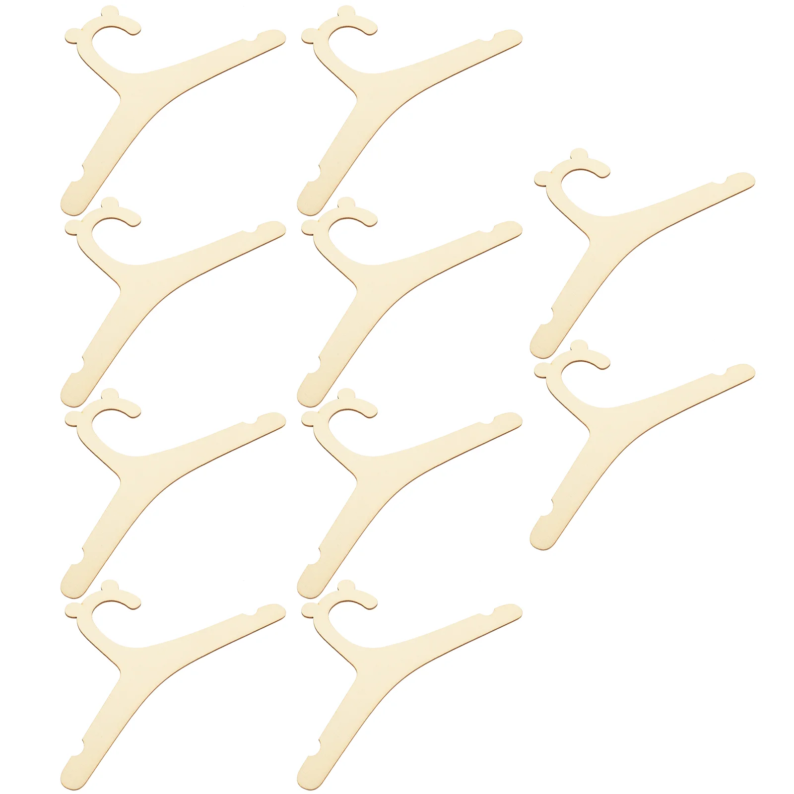 

10pcs Pants Hangers Wooden Clothes Baby Clothes Storage Hanger Racks Clothes Racks