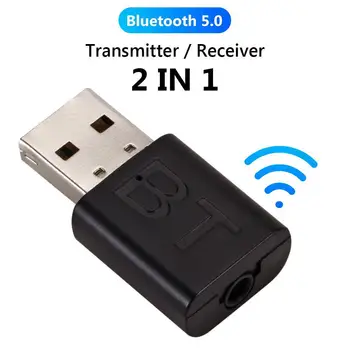 Adaptador de áudio sem fio, Mini receptor Bluetooth para laptops, Rádio estéreo, Música do carro, Jack 3.5mm 1