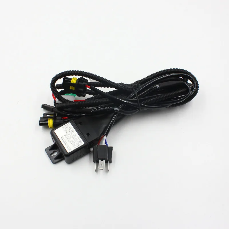 Rockeybright 35W 55W hid wire adapter extension cable H4 9003 h13 9004 9007 Car Headlight Retrofit hid bixenon projector lens