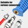 Air Blow Gun,High Flow Air Blower Gun for Compressor with Angled Bent Nozzle,Three Colors to Choose from,Short style 3