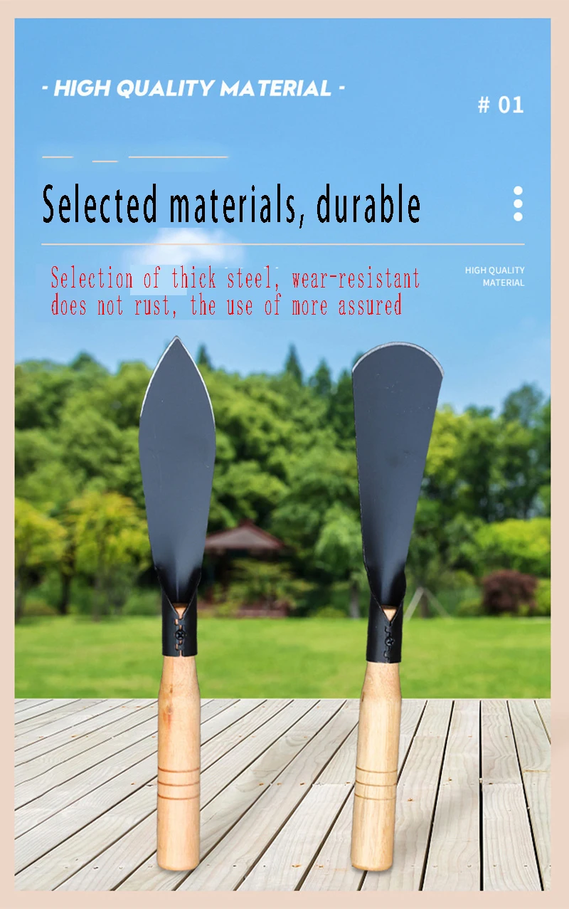 Description Picture 5 of itemMultifunctional Manganese Steel Horticulture Shovel Flower Digging Wild Vegetables Flower Growing Gardening Tools