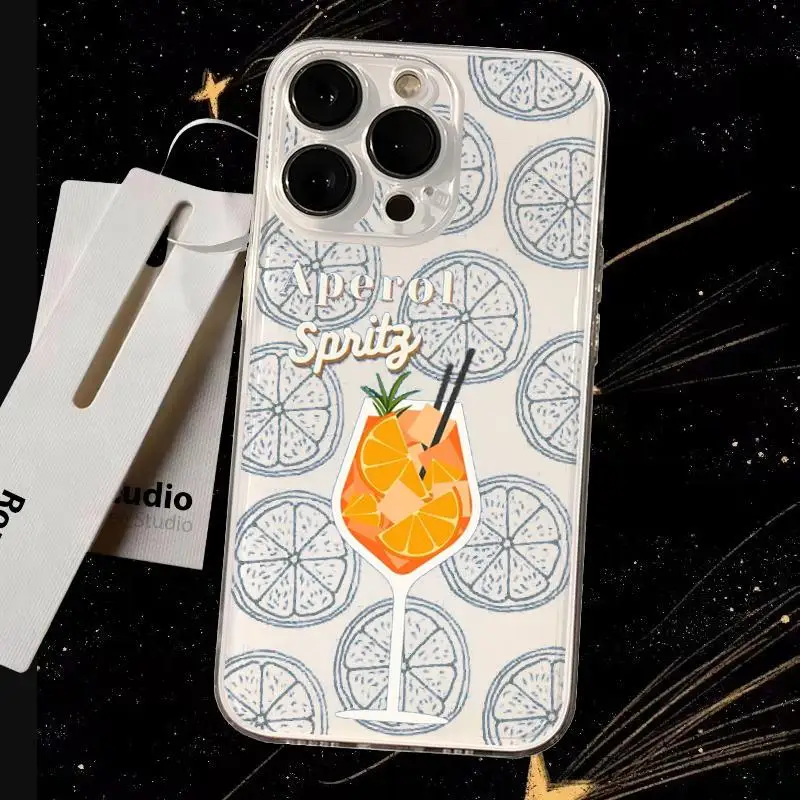 Aperol Spritz Stylish Transparent Phone Case
