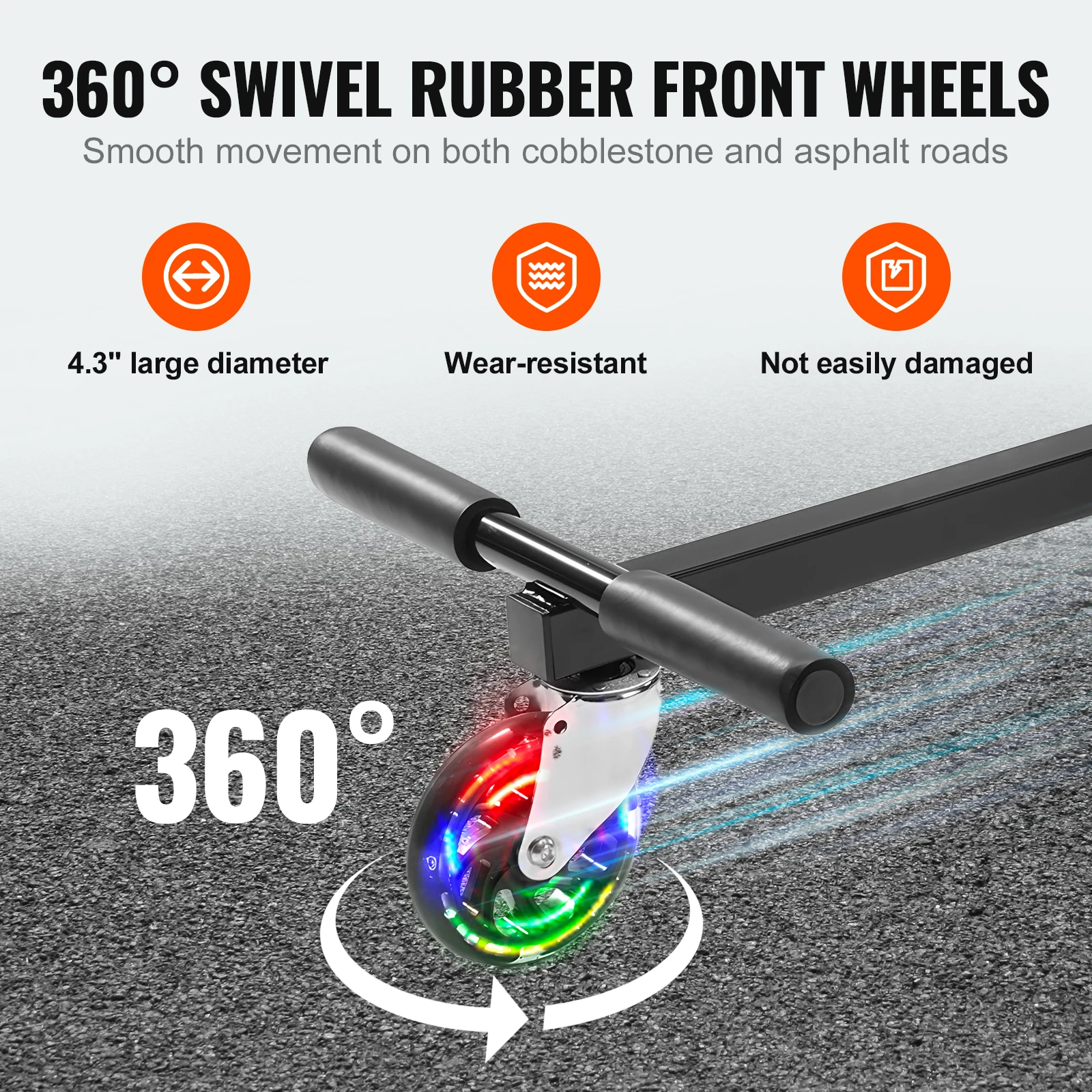 VEVOR Hoverboard Seat Attachment for 6.5" 8" 8.5" 10" Hoverboards 220 LBS Load Capacity Hover Board Go Karts Accessory for Kids