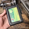 LUOKIR Genuine Leather Coin Purse Men's Small Card Bag Women's Zipper Short Wallet Mini Card Holder Cowhide Money Bag 4