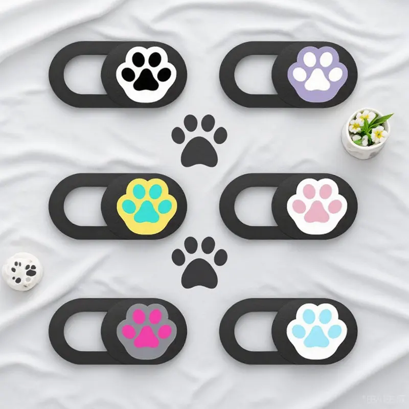 6Pcs 웹캠 커버 노트북 전화 태블릿 용 개인 정보 보호 장치 ABS 소재 엿보기 방지 카메라 안전 커버 노트북 웹캠