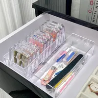 12 in 1 Jewelry Organizer Clear Acrylic Nail Art Storage Box Display Professional Bracelet Necklaces Rings Nail Works Storage 2