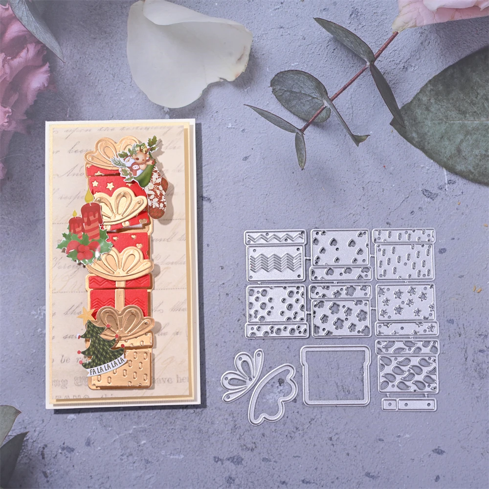 Gotd Metal Cutting Dies Card Making Scrapbooking Stencils Paper Card Craft Embossing DIY Cutting Dies Christmas Halloween B 