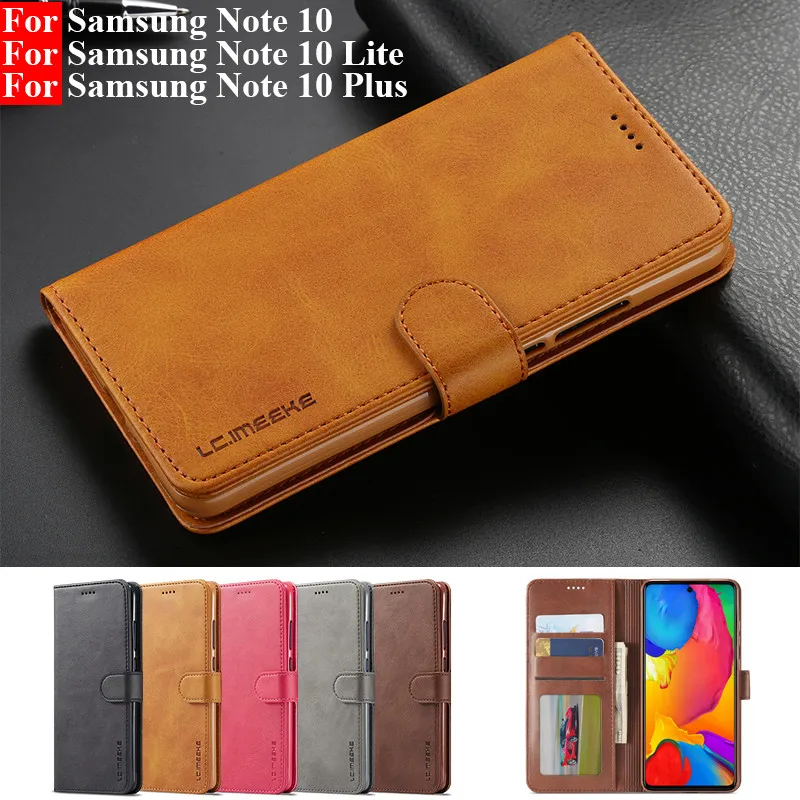 

Чехол Note 10 Lite для Samsung Galaxy Note 10 Lite, кожаный Винтажный чехол для телефона Samsung Note 10 Plus, чехол-книжка с бумажником