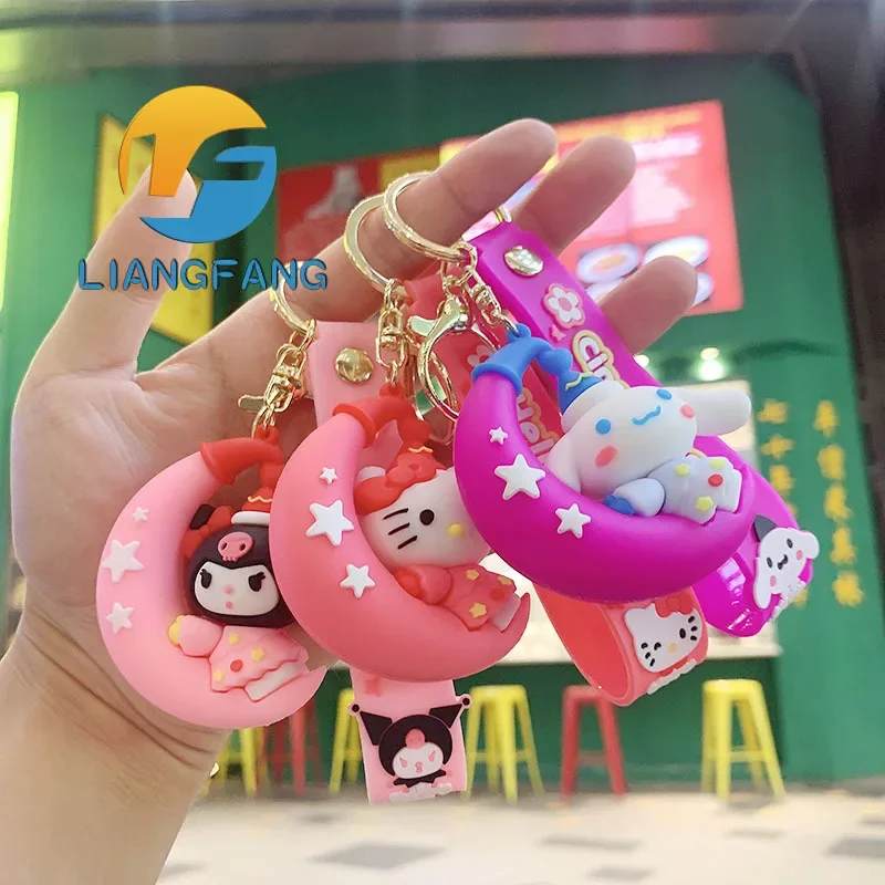 

Kawaii Sanrio Anime Kuromi Keychain My Melody Cute Cartoon Hello Kitty Simplicity Cinnamoroll Artistic Pompompurin Holiday Gifts