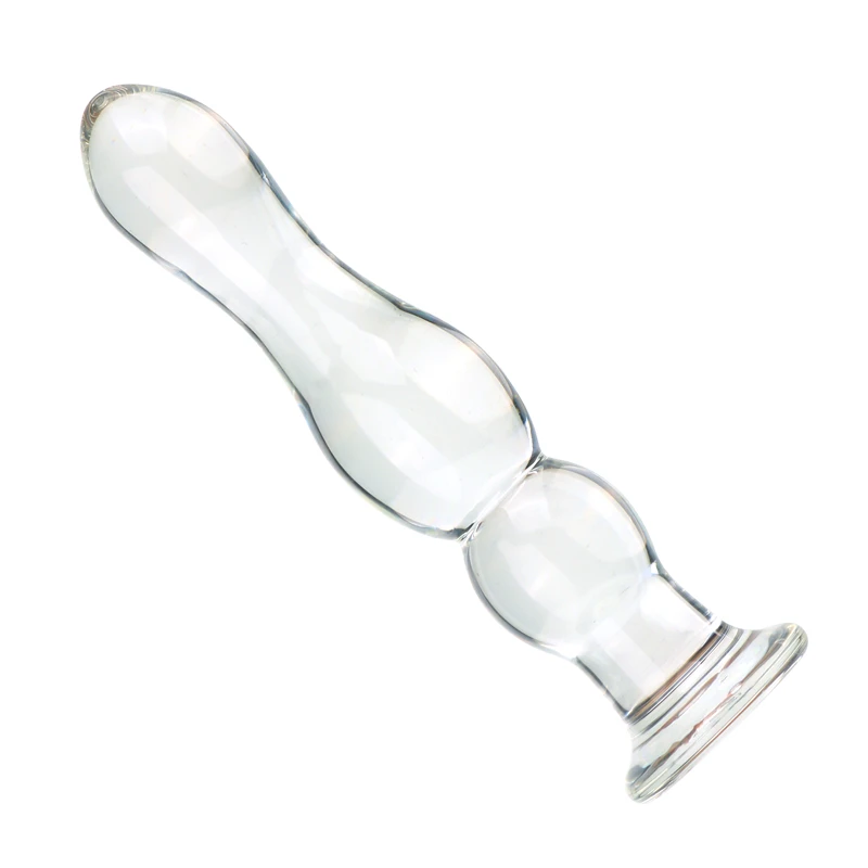 Glatt Transparentes Analplug Aus Glas Massagegerät Für Erwachsene_voghion.com