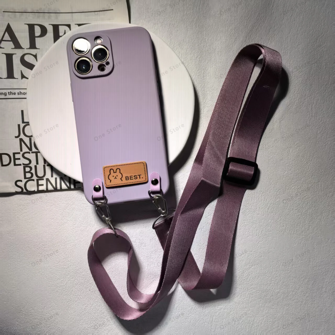 Versatile Crossbody Lanyard Necklace and Wrist Strap Phone Case with Cord Cover