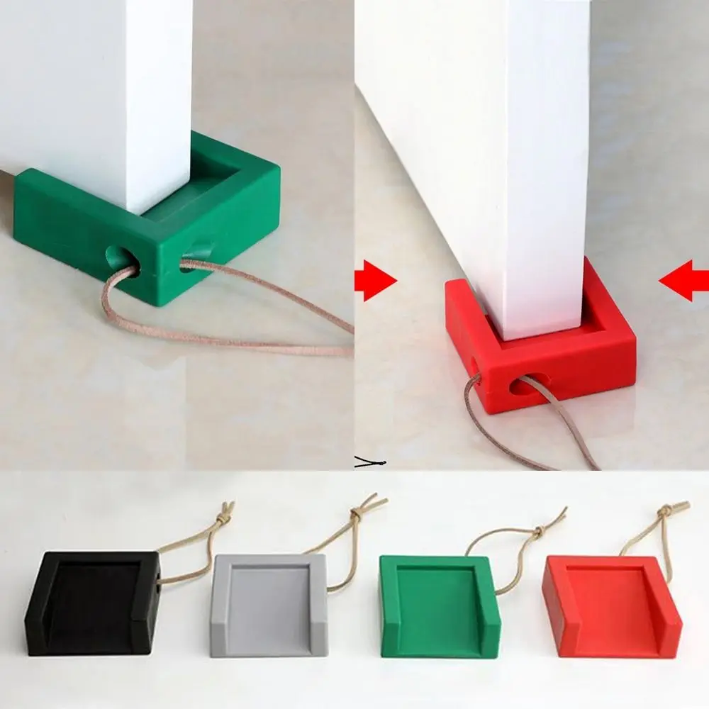 Safety Silicone Door Stop Stoppers Block Doorstops Door Stopper Home Office Rear Retainer Anti-collision Stop