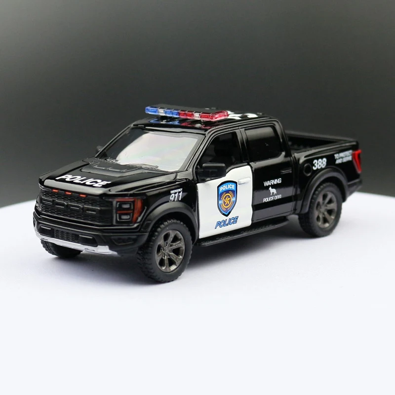 New Ford F150 Raptor Bronco Alloy Car Model Diecast Metal Police Off-road Vehicle Car Model Simulation Collection Childrens Gift 2