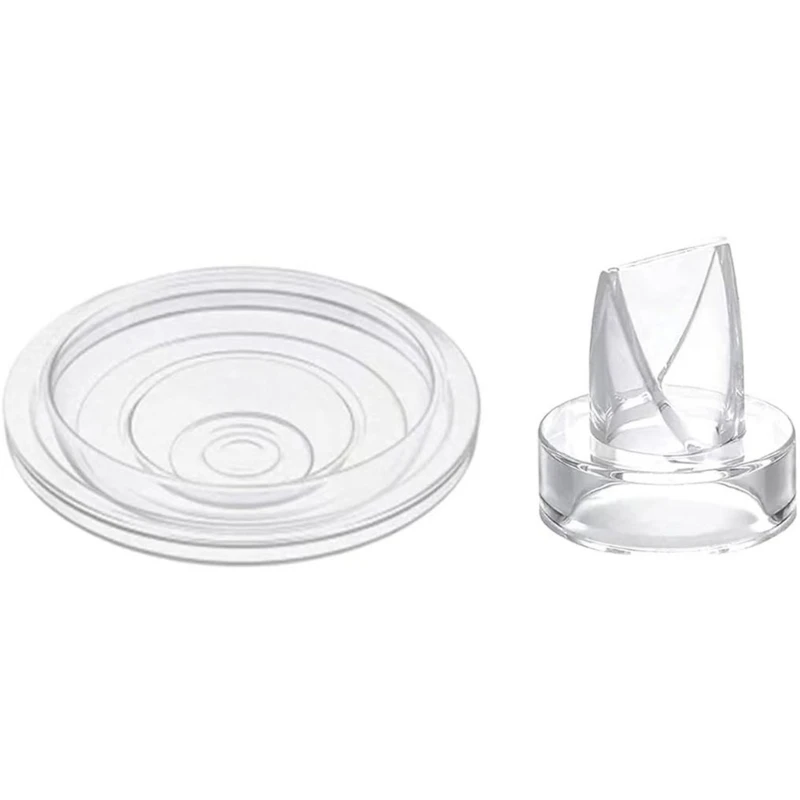 6pcs Silicone Diaphragm & Duck Mouth Set Rubber Duckbill Valves & Silicone Diaphragm set Replacement for Breast Pump 3