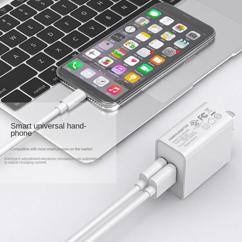 5V 2A US Plug USB Charging Dual Port Power Adapter For Home Travel Wall Quick Charger For Cell Phone Iphone Huawei Xiaomi Tablet power adapter power charger cellphone adapter