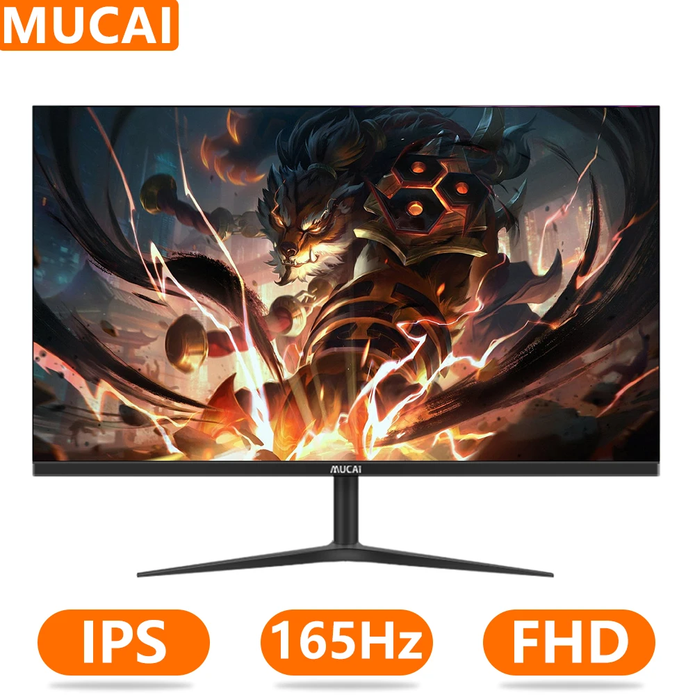 MUCAI 24 אינץ צג 165Hz IPS LCD תצוגת 144Hz שולחני משחקי Gamer מחשב מסך ...