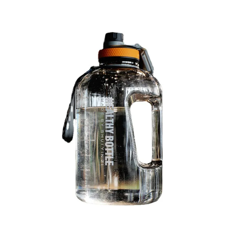 Botella de agua deportiva de fitness, botella de agua deportiva de 22.0 fl  oz, filtro de té integrado, botella de agua transparente para fitness
