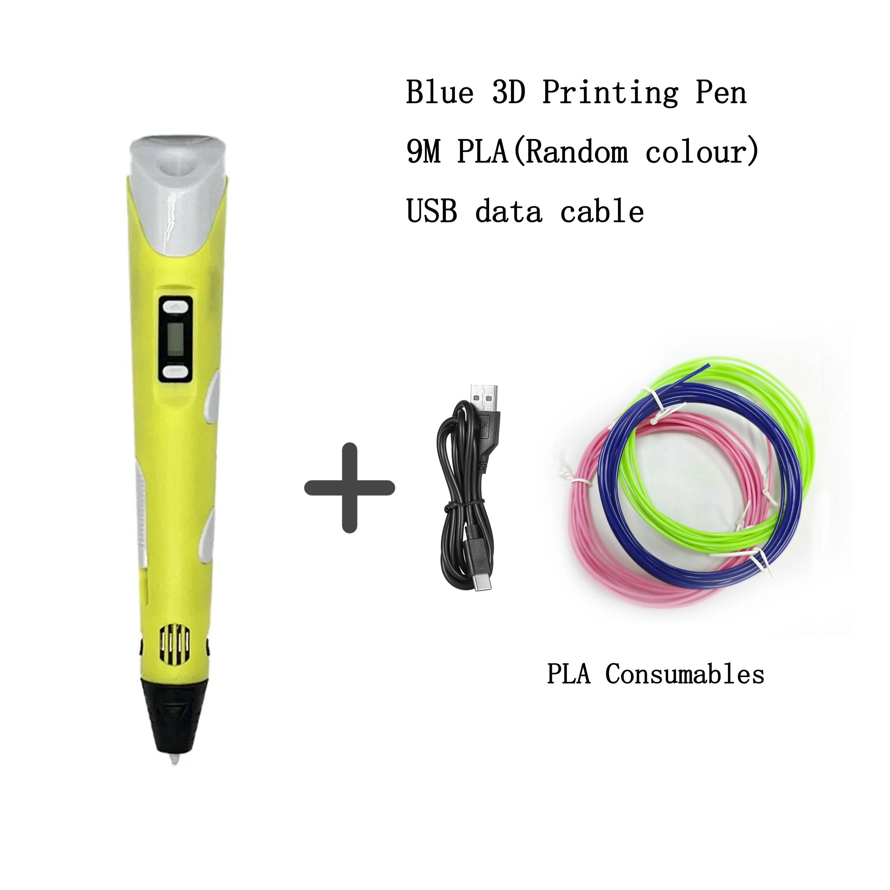 Creative LED Display 3D Printing Pen for Kids - Perfect Birthday Gift for Young Artists