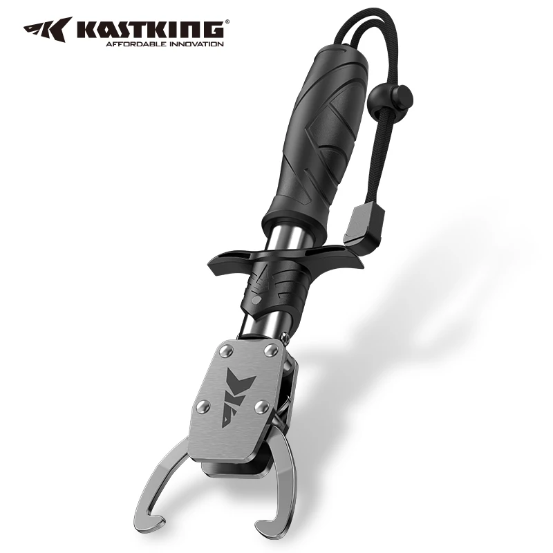 KastKing Paradox 9" Lip Grip Corrosion-Resistant Stainless Steel Fish Landing Tool Non-Slip Elastomer Handle Easy-Use Trigger fish landing tool