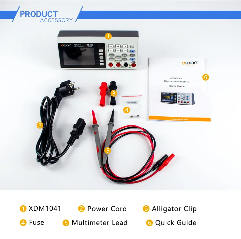 XDM1041/XDM1241 Desktop Digital Multimeter 55000 Counts USB Multimeter True RMS