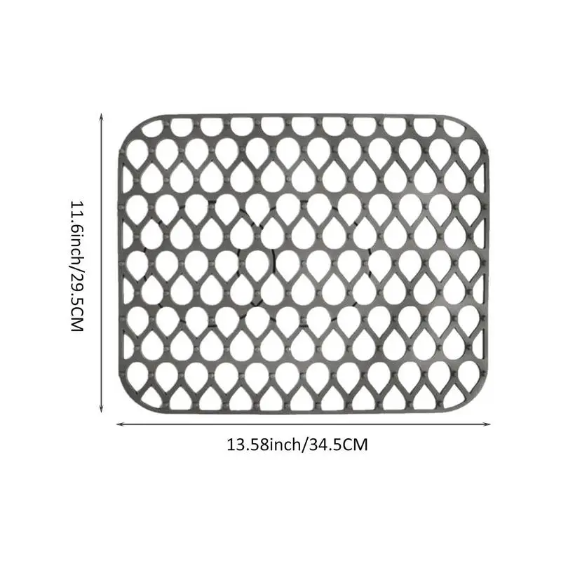 Silicone Kitchen Sink Mat Eco-Friendly Kitchen Sink Mat With Quick Draining Design Great Sink Protector Grid Accessory For