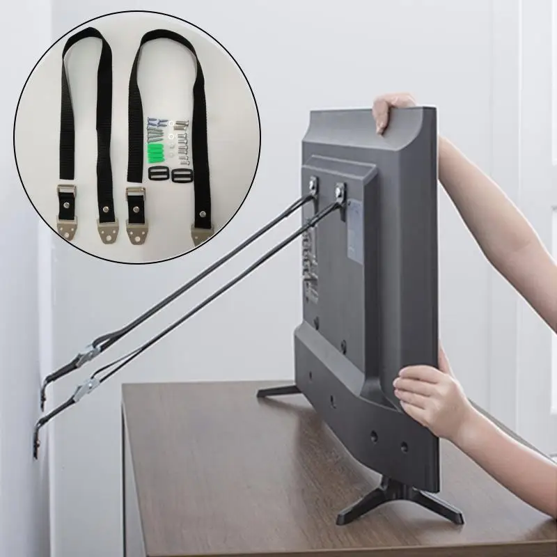 2pcs/lot Baby Safety Lock Baby Safety Anti-Tip Straps For Flat TV Furniture Wall Strap Child Lock Protection