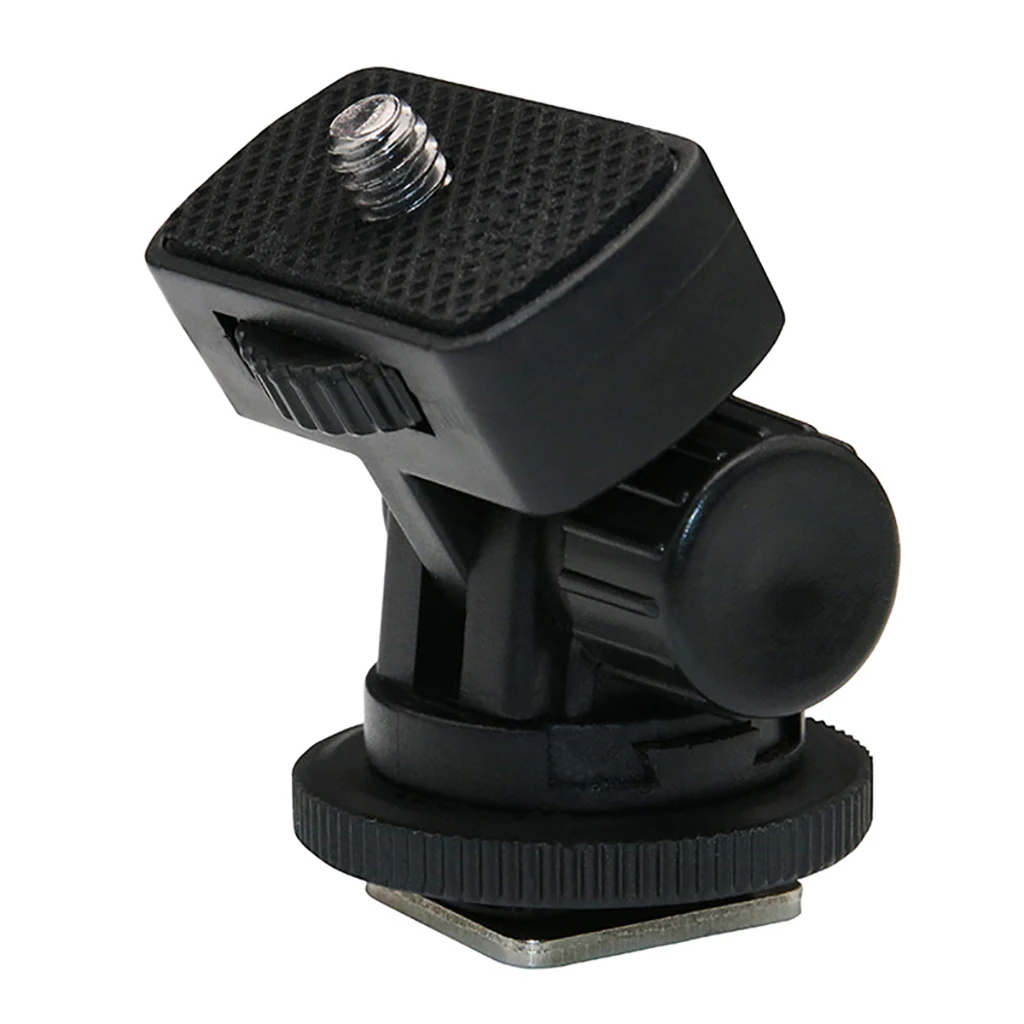 FEICHAO Cold Shoe Base Mount 1/4 Screw Adapter Converter Holder for DLSR Camera Cage Rig Monitor LED Flash Fill Light Plastic