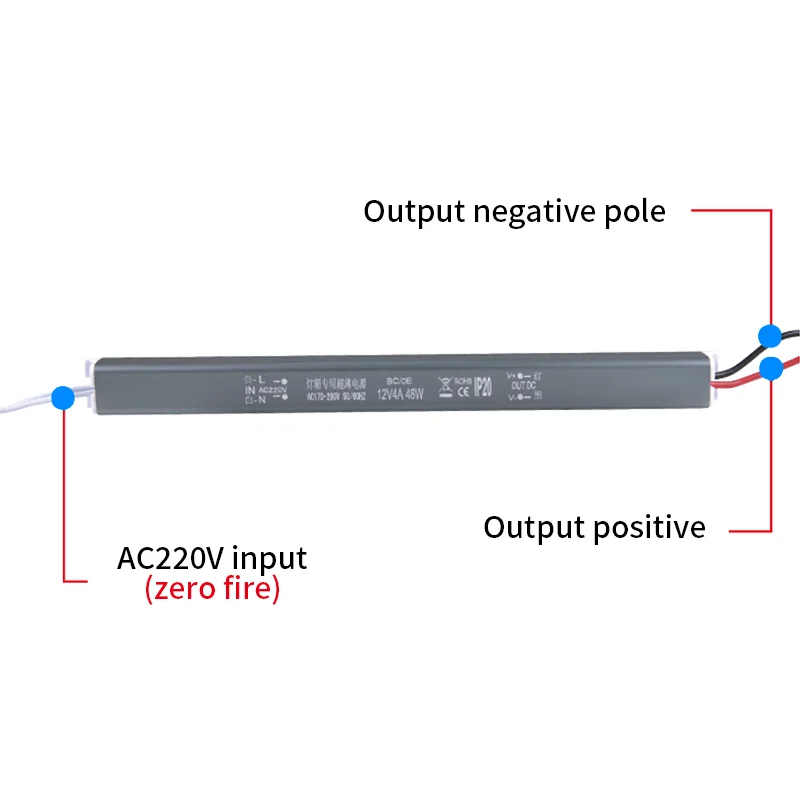 12V 24V LED 초박형 전원 공급 장치 18W 24W 36W 48W 60W 72W 80W 100W AC 220V LED 드라이버 LED 스트립 어댑터 라이트 박스 변압기