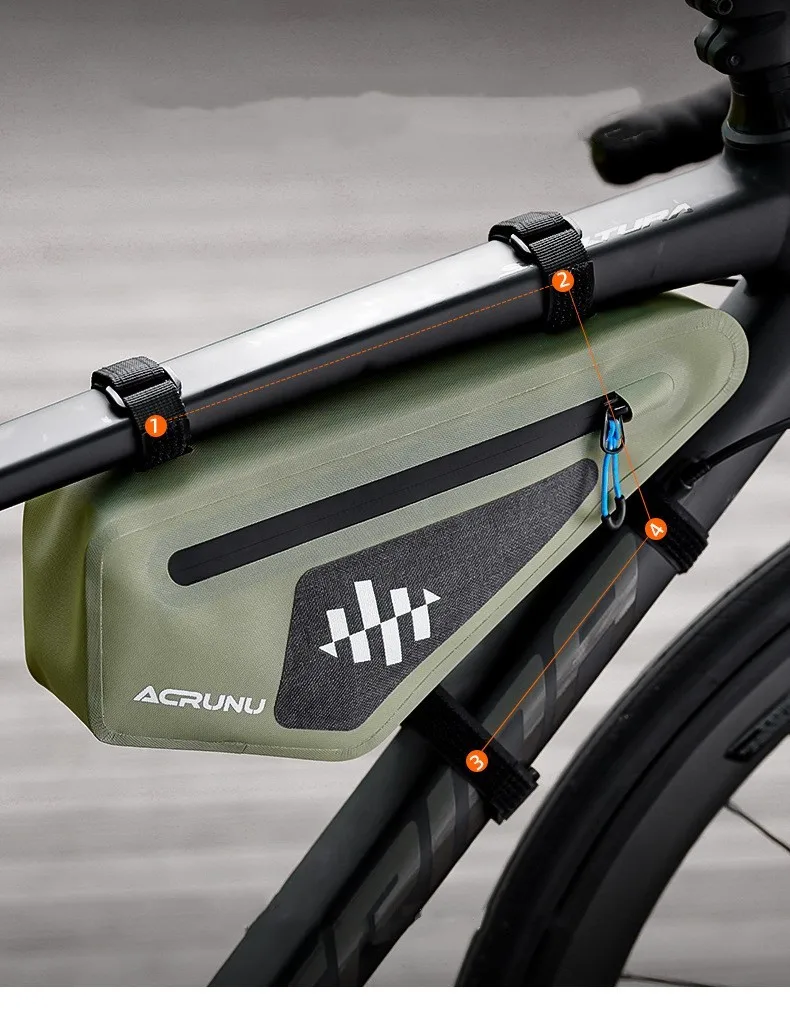Fahrrad Dreieck Tasche Tragbare Große Kapazität Regendicht Radfahren Tasche MTB Rennrad Front Rahmen Rohr Taschen Zubehör – Detail 14