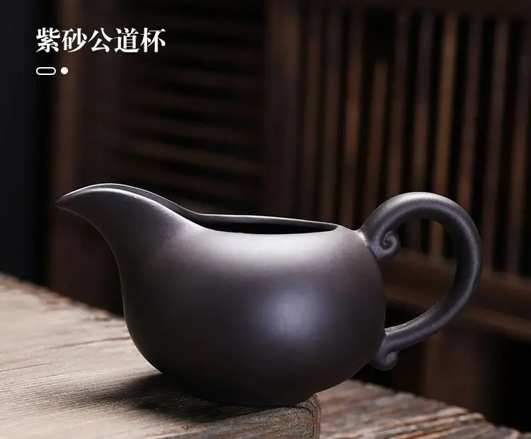 紫砂カンフーティーセット9セット 紫粘土中国カンフー茶セット宜興ティーポットティーポットカップ