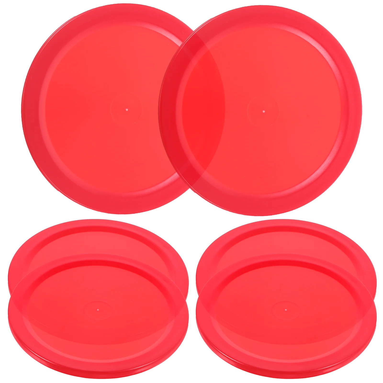

5 Pcs Air Hockey Replacement Round Pucks Games Supplies Table Accessories Equipment Ice Plastic Indoor