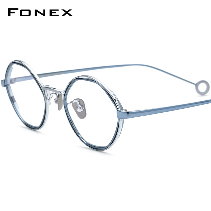 fonex-pure-titanium-eyeglasses-frame-men-2023-new-smooth-grace-polygon-glasses-women-eyewear-petal