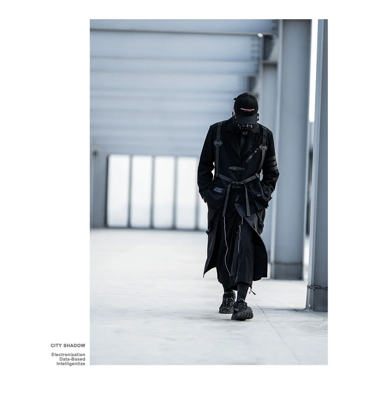 Enshadower suit jacket pockets arm molle webbing techwear aesthetic ninjawear techninja warcore