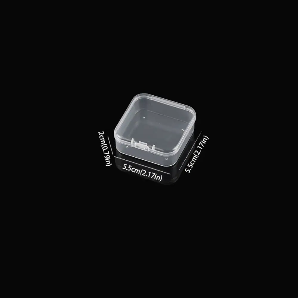 Compact Clear Multi-Purpose Storage Box with Lid for Jewelry and Accessories