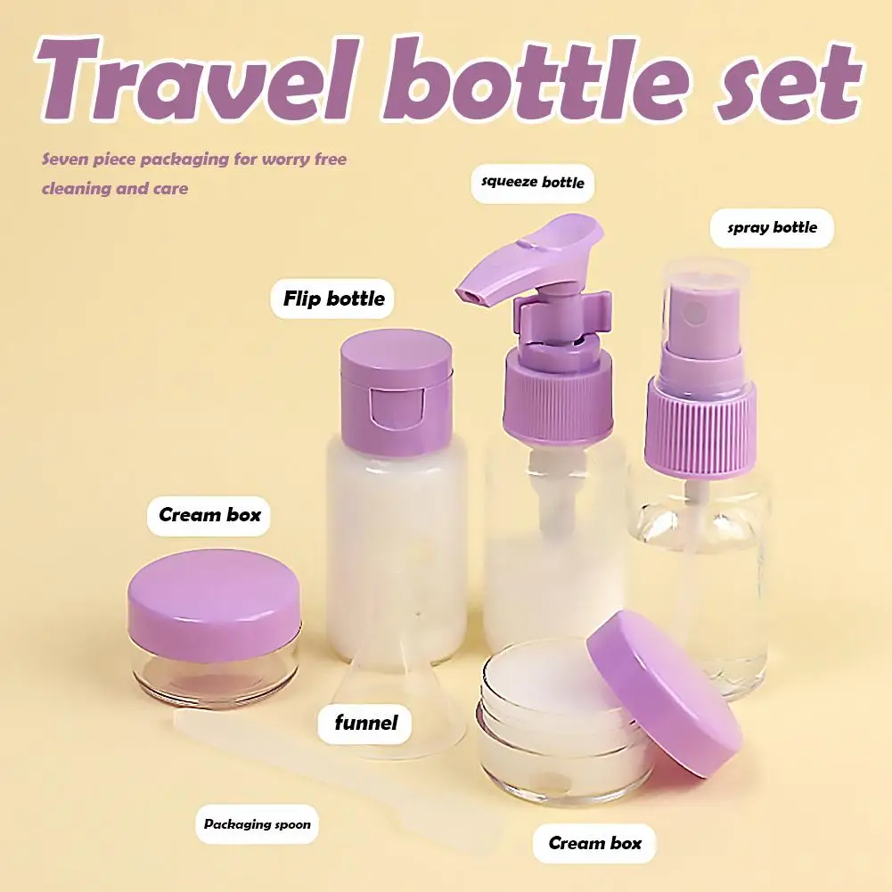 Leak-Proof Travel Toiletry Bottles Set for Shampoo, Lotion, and Cream
