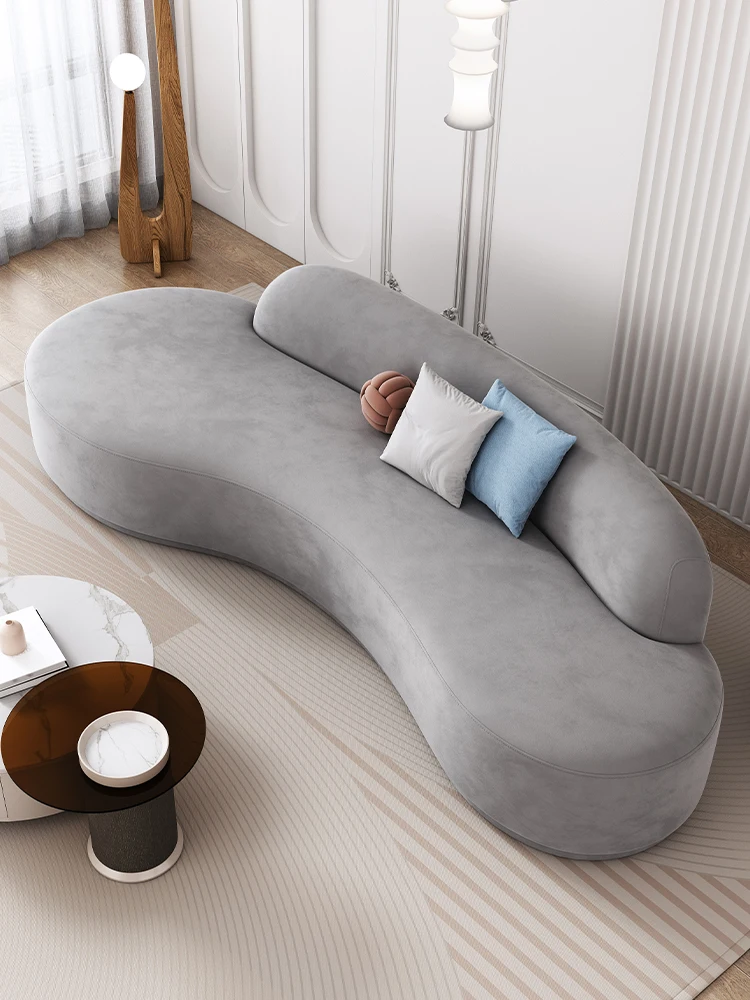 

Изогнутый диван Guangdong Foshan, мебель из ткани для гостиной