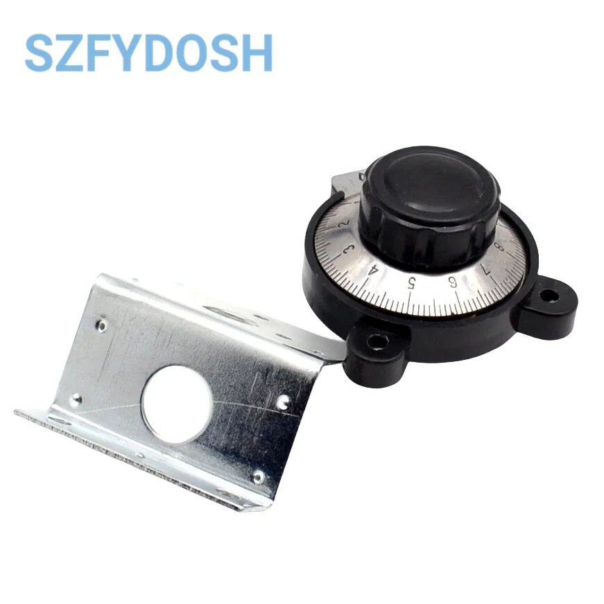 Manopola Per Potenziometri Multigiri ELCO Diametro 46mm - 15 Giri Con Indicatore Di Giri - RBBIE