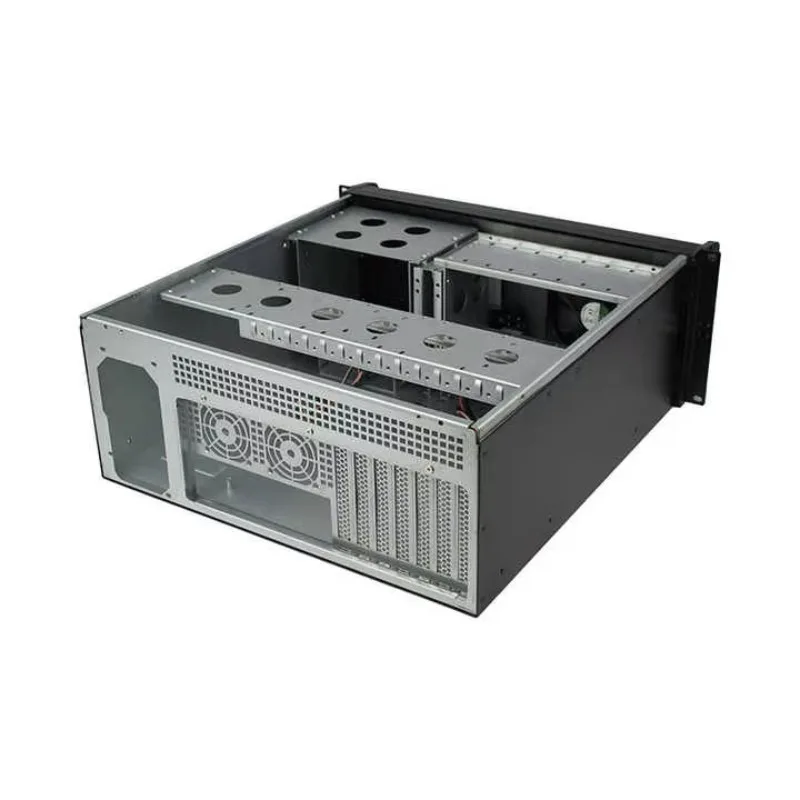고품질 이중 도어 전면 패널 4U 서버 섀시 깊이 480mm 19인치 산업용 ATX 컴퓨터 랙마운트 서버 케이스