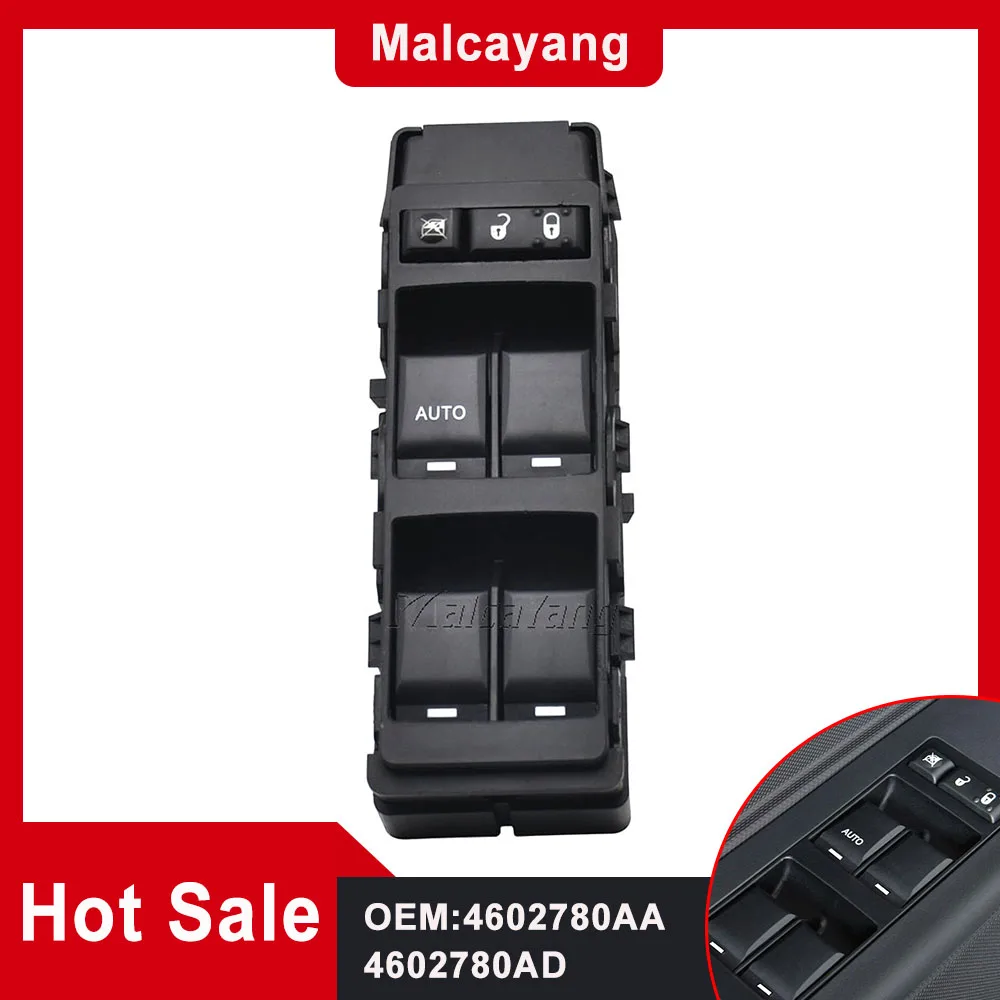 Interruttore Principale Alzacristallo Elettrico Per Dodge Charger Magnum Jeep Compass 2011-2014 Chrysler 300 2004-2010 4602780Aa 04602780Aa 4602780Ab