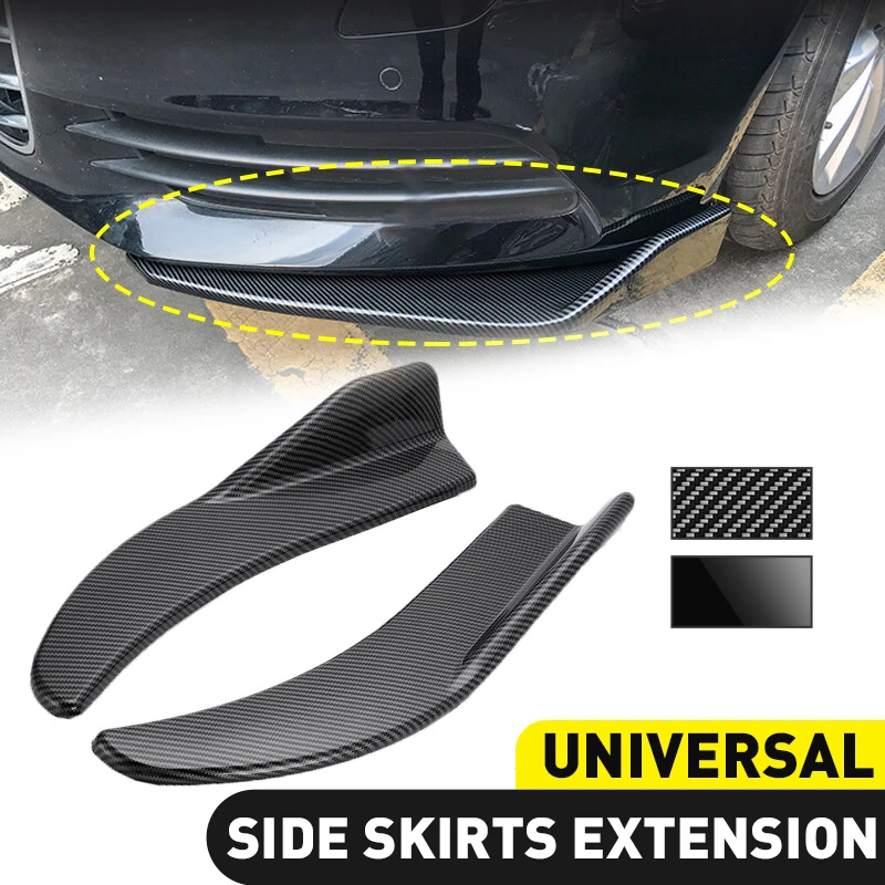 Car Bumper Spoiler Front Rear Lip Anti-collision Universal Side Skirt - 1 Pair