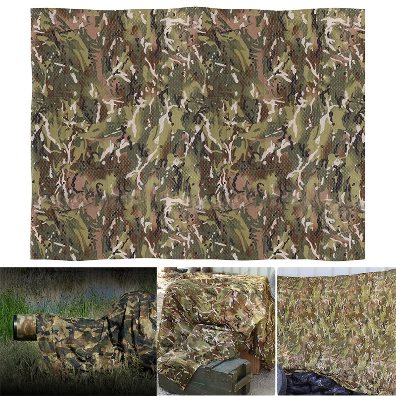 Esercito Militare Camouflage Mesh Fabric Cloth Sun Shelter Camo Netting Decorazione Del Giardino Di Casa Campeggio Caccia Blind Netting Covers