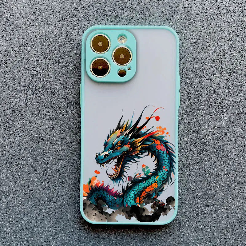 Illusory Color Dragon Painted Handyhülle für iPhone 16 11 15 Pro Max Hüllen iPhone 14 13 12 Pro Max Mini XS X XR 7 8 Plus Hüllen – Detail 4