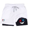 Men Running Shorts 2 In 1 Double-deck Sport Shorts Sportswear Gym Fitness Short Pants Training Jogging Bottom Men's Clothing 4